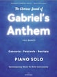 Gabriel's Anthem piano sheet music cover